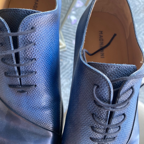 Men\'s Blue Leather Dress Shoes main image 6